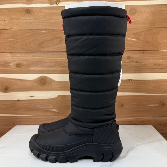 Hunter Puffer Tall Snow Boots Waterproof Insulated Winter Boots Women's Size 7 - Picture 8 of 11